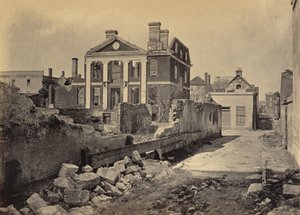 Ruins of the Pinckney Mansion, Charleston, South Carolina by George N. Barnard