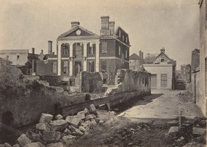 Ruins of the Pinckney Mansion, Charleston, South Carolina by George N. Barnard