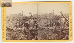 Stereograph of the Ruins of the Mammoth Store of Field & Leiter After the Chicago Fire of 1871, 1871 by George N. Barnard