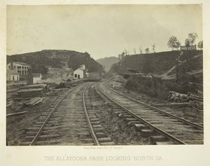 The Allatoona Pass, Looking North, GA, 1866 by George N. Barnard