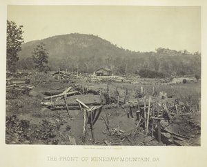 The Front of Kenesaw Mountain, GA by George N. Barnard