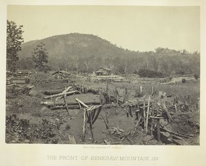 The Front of Kenesaw Mountain, GA by George N. Barnard