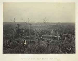 View of Kenesaw Mountain, Ga. by George N. Barnard