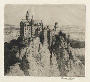 Castle Neuschwanstein, late 1800s-early 1900s