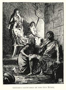 Odyssey: Odysseus Discovered by the Old Nurse by George Percy Jacomb Hood
