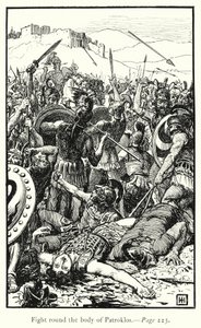The Iliad: Fight round the body of Patroklos by George Percy Jacomb Hood