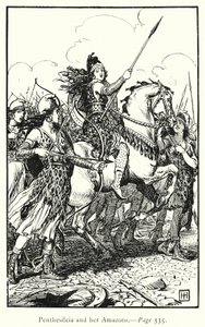 The Iliad: Penthesileia and Her Amazons by George Percy Jacomb Hood