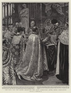 The King and Queen Receiving the Holy Communion After Their Coronation by George Percy Jacomb Hood