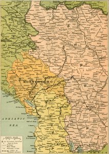 Map To Illustrate the Serbian Retreat, 1919 by George Philip and Son Ltd