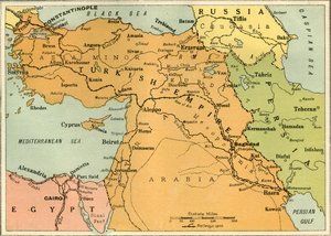 Map to Illustrate the Mesopotamian Expedition, 1919
