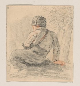 Seated Boy, Seen from Behind by George Pieter Westenberg