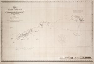 Chart of South Shetland Including Coronation Island, from the Exploration of the Sloop Dove in the Years 1821 and 1822 by George Powell Commander of the Same by George Powell