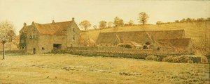 The Old Tithe Barn and Farm House near Bradford-on-Avon by George Price Boyce
