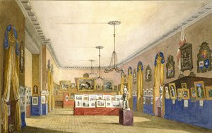 An Exhibition at the Old Town Hall, Oxford, 1854 by George Pyne
