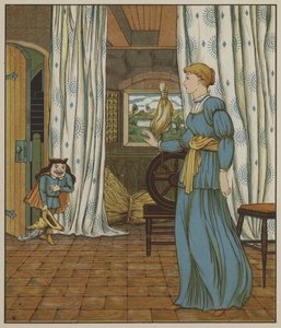 Illustration for Rumpelstiltskin by The Brothers Grimm by George R. Halkett