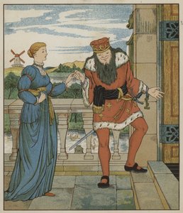 Illustration for Rumpelstiltskin by The Brothers Grimm by George R. Halkett