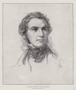 An Early Portrait of Mr Gladstone by George Richmond