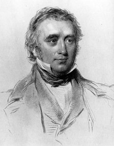 Thomas Babington Macaulay, at the age of 49, engraved by William Holl, c.1850s