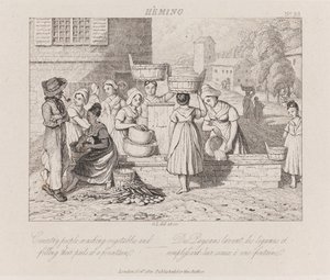 Washing Vegetables, Heming by George Robert Lewis