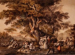 Summer: Sheep Shearing, c.1780 by George Robertson