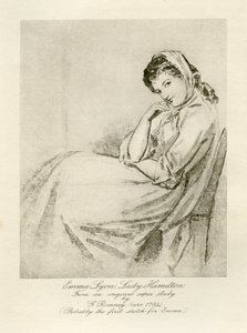 Emma Lady Hamilton by George Romney