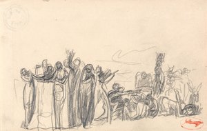 Figure Composition Study by George Romney