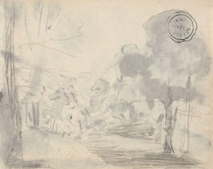 Glade with Trees by George Romney