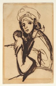 Half-Figure of a Young Woman by George Romney