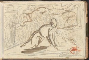 Kneeling Figure, Surrounded by Other Figures by George Romney