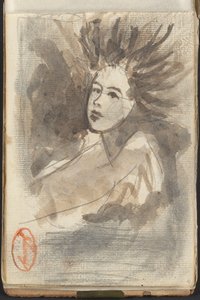 Lady with Streaming Hair