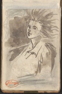 Lady with Streaming Hair