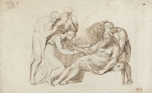 Lear Awakened by Cordelia by George Romney