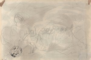 Macbeth Meeting the Three Witches by George Romney