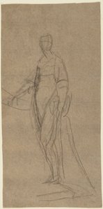Portrait Study of a Standing Woman by George Romney