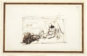 Seated Figures and Goat by George Romney