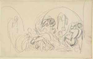 Sketch for Howard Visiting Prisons by George Romney