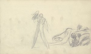Sketchbook Drawing by George Romney