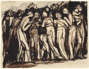 Standing Women and Children by George Romney