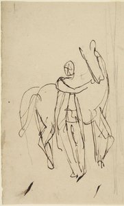 Study for a Portrait of a Man Standing with a Horse