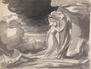 Study for the Shipwreck Scene, The Tempest: Prospero, and Miranda
