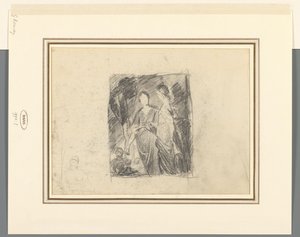 Two Female Figures Among Trees by George Romney