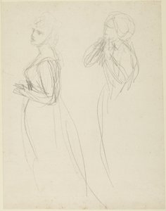Two Studies of a Standing Woman by George Romney
