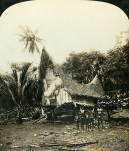 A Native Hut, Sariba, British New Guinea by George Rose