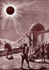 Explorers in the African Desert Look at the Eclipse (1888) by George Roux
