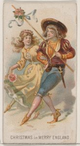 Christmas in Merry England, from the Holidays series N80 for Duke brand cigarettes by George S. Harris and Sons