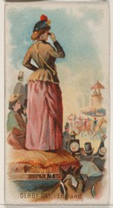 Derby Day, England, from the Holidays series N80 for Duke brand cigarettes by George S. Harris and Sons