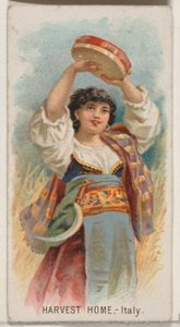 Harvest Home, Italy, from the Holidays series N80 for Duke brand cigarettes