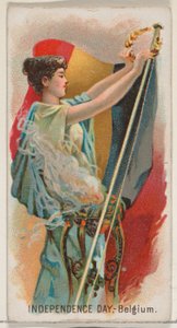Independence Day, Belgium, Austria, from the Holidays series N80 for Duke brand cigarettes