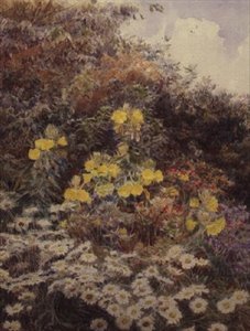 Evening Primroses, Swinford Manor by George Samuel Elgood