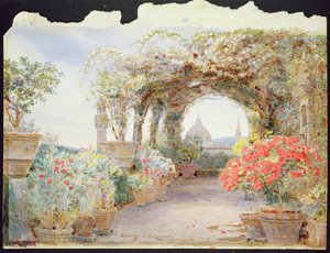 Garden Overlooking the Duomo, Florence by George Samuel Elgood